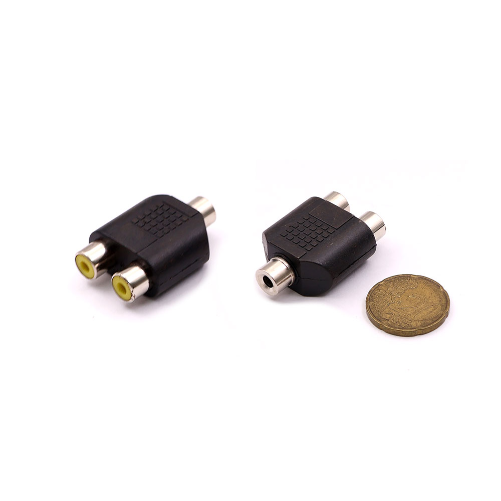 Audio Adapter | Jack Mono | Female 3.5mm - 2x RCA Female