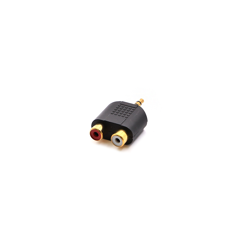 Audio Adapter | Jack Stereo | Male 3.5mm - 2x RCA Female | Splitter | Gold