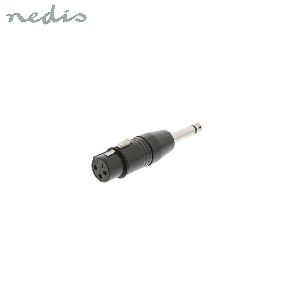 Audio Adapter | XLR 3-Pin | Female - Jack Mono Male 6.3mm | Nedis