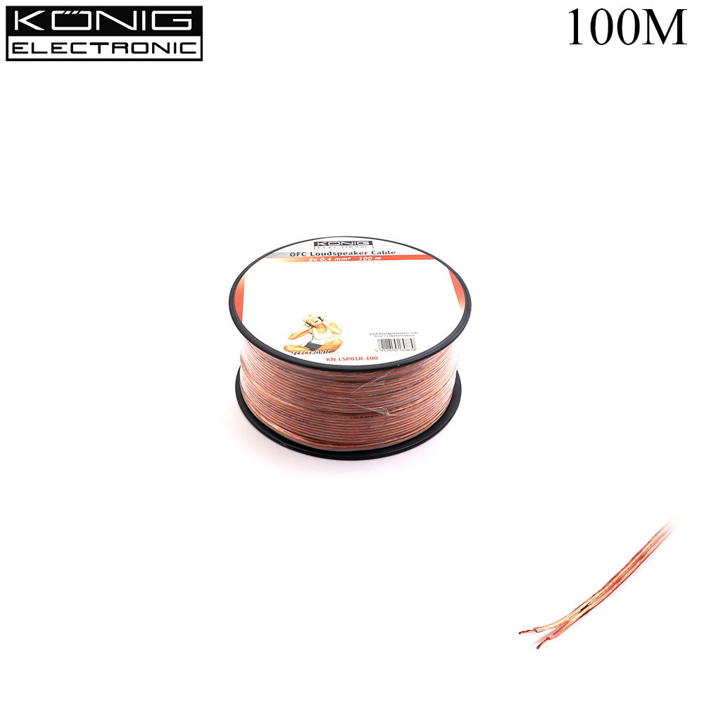Speaker Cable | 2x0.4mm | 100M | Konig