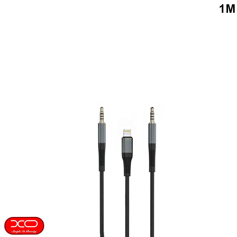 Cable Audio Adapter | AUX Male 3.5mm - Lightning | 1M | Braided | XO NB178A