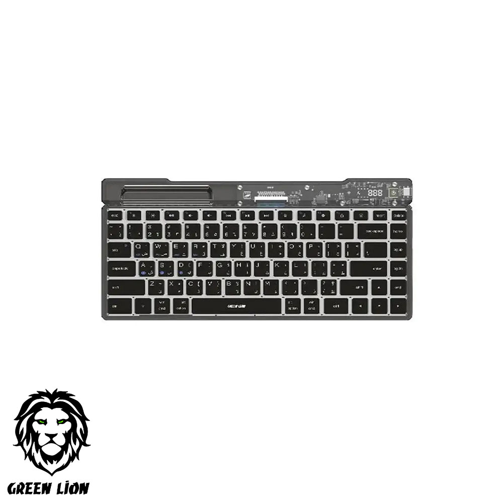 Keyboard | Bleutooth | Tranparent | Green Lion
