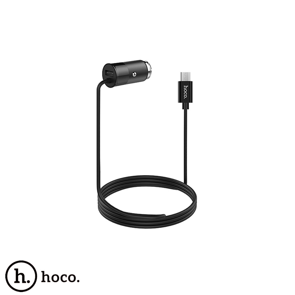 Mobile Car Charger | USB-A & Micro USB Wired | Hoco Z17