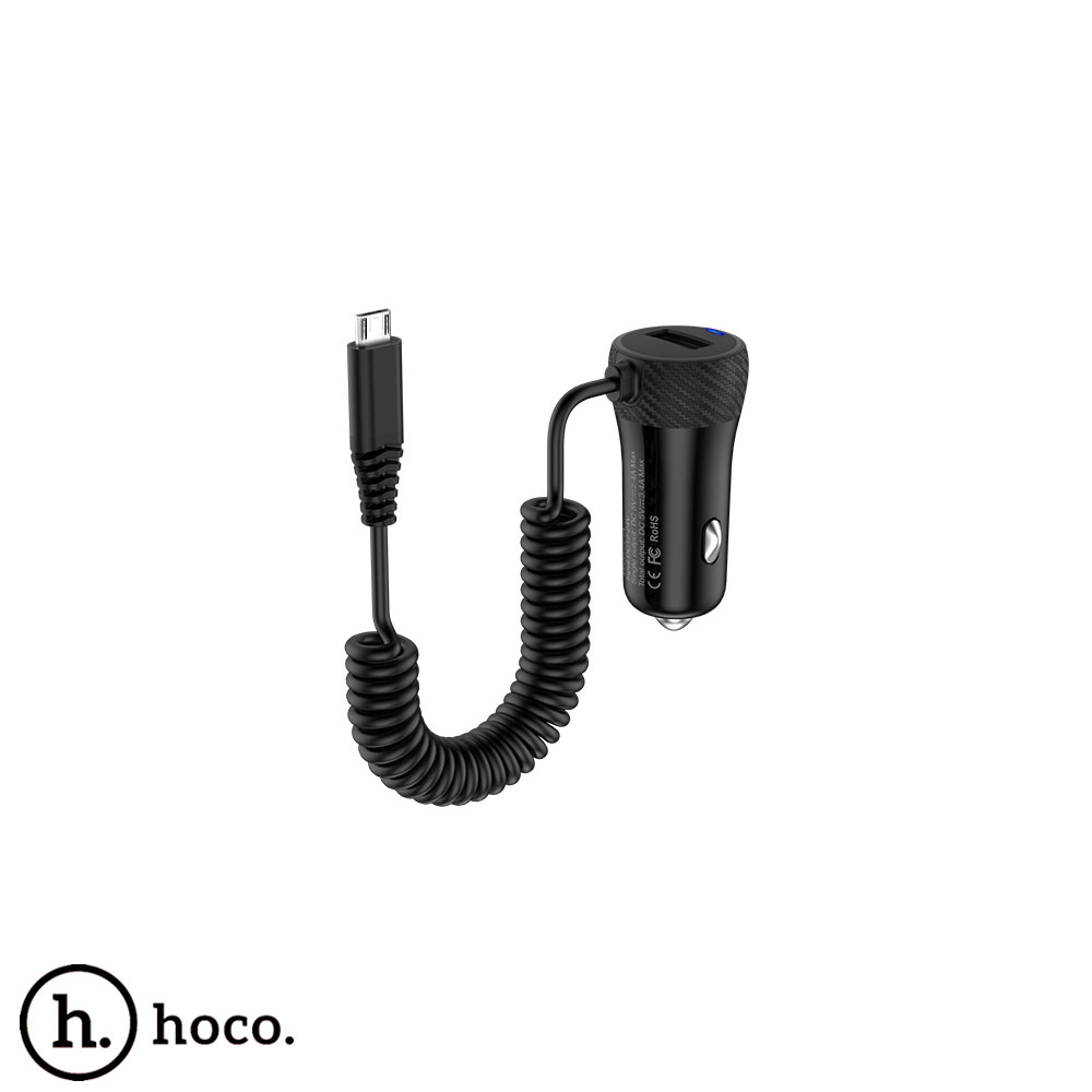 Mobile Car Charger | USB-A | Micro USB | Hoco Z21