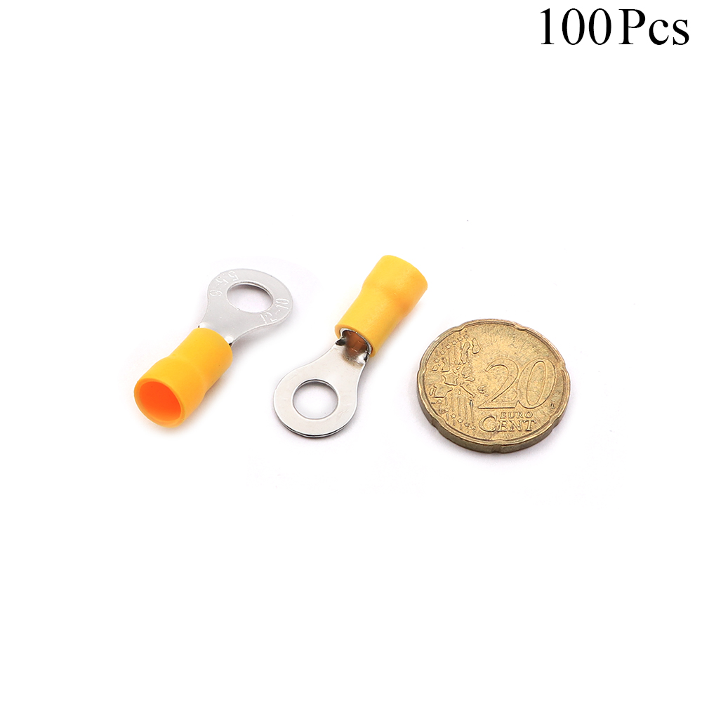 Cable Lugs Insulated | RV5.5-6L | Ring | 4~6mm | Yellow | 100pcs