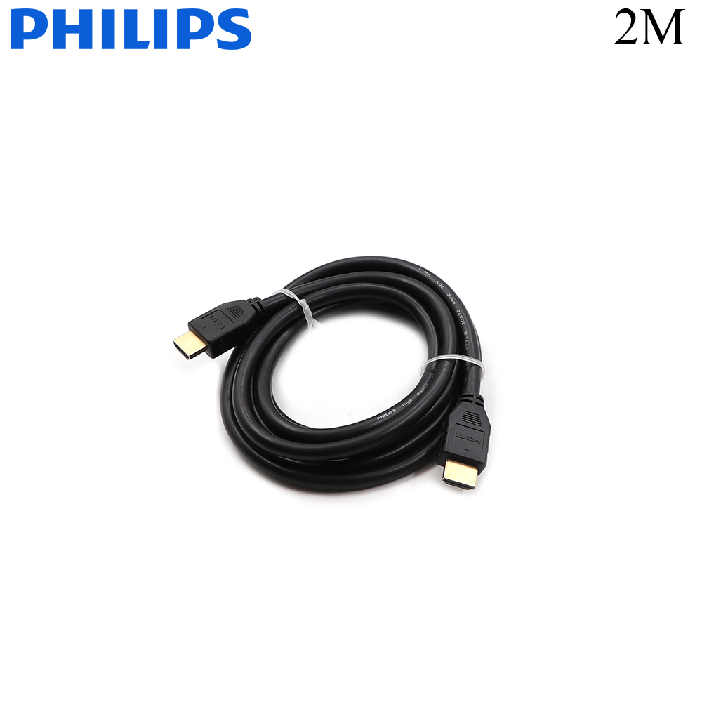 Audio Video Cable | HDMI | Male - Male | 2m | 4K | Gold | Philips