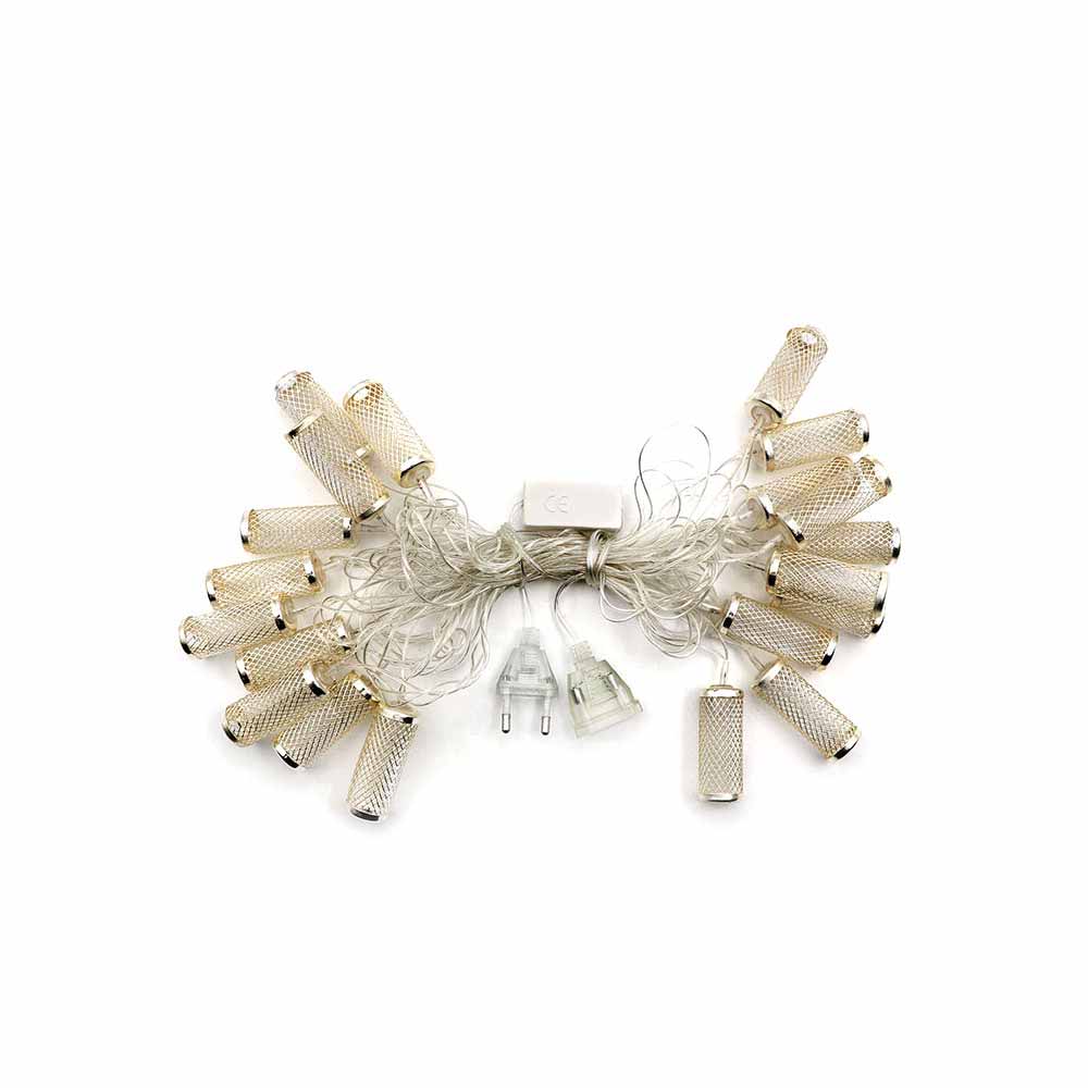 LED Fairy Light AC | Cylinder | 20x LED | Warm White | 3M