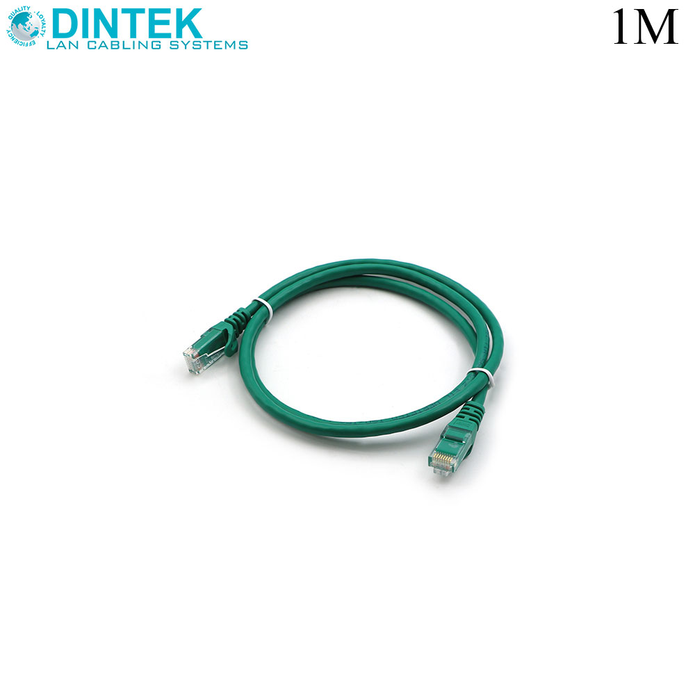 Patch Cord | CAT6 | UTP | 1M | Green | Dintek