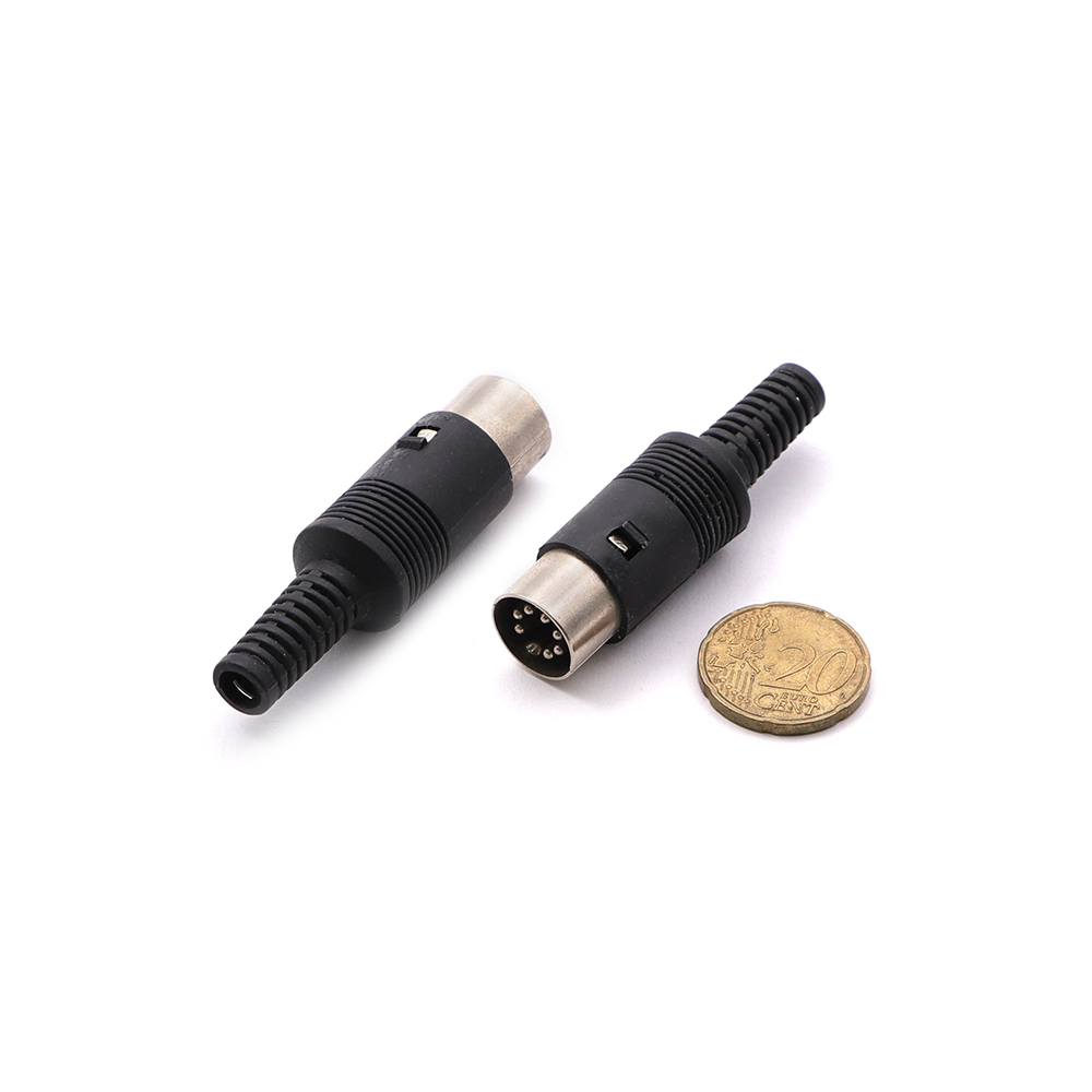 Audio Video | MIDI Connector DIN Male 7-Pin | Cable Mount