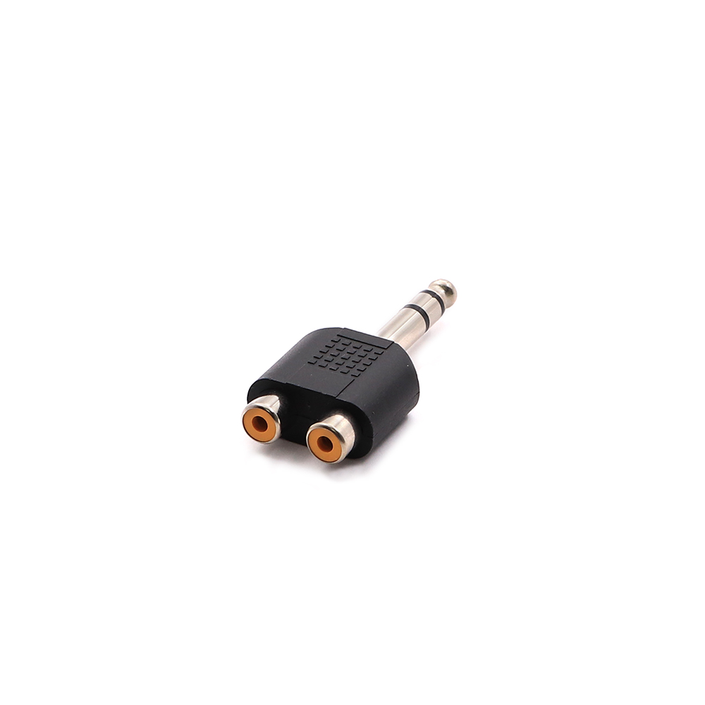 Audio Adapter | Jack Stereo | Male 6.3mm - 2x RCA Female | Splitter