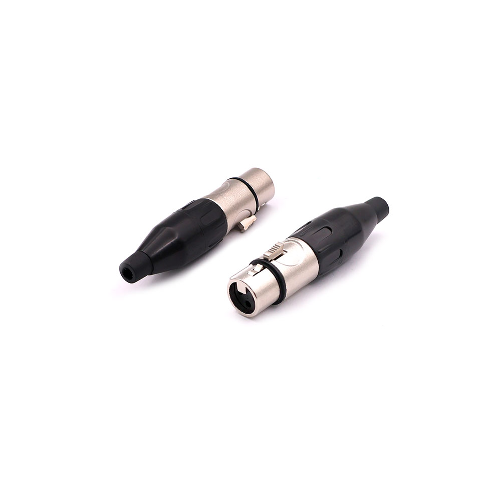 Audio Connector | XLR 3-Pin Female | Metal | Cable Mount