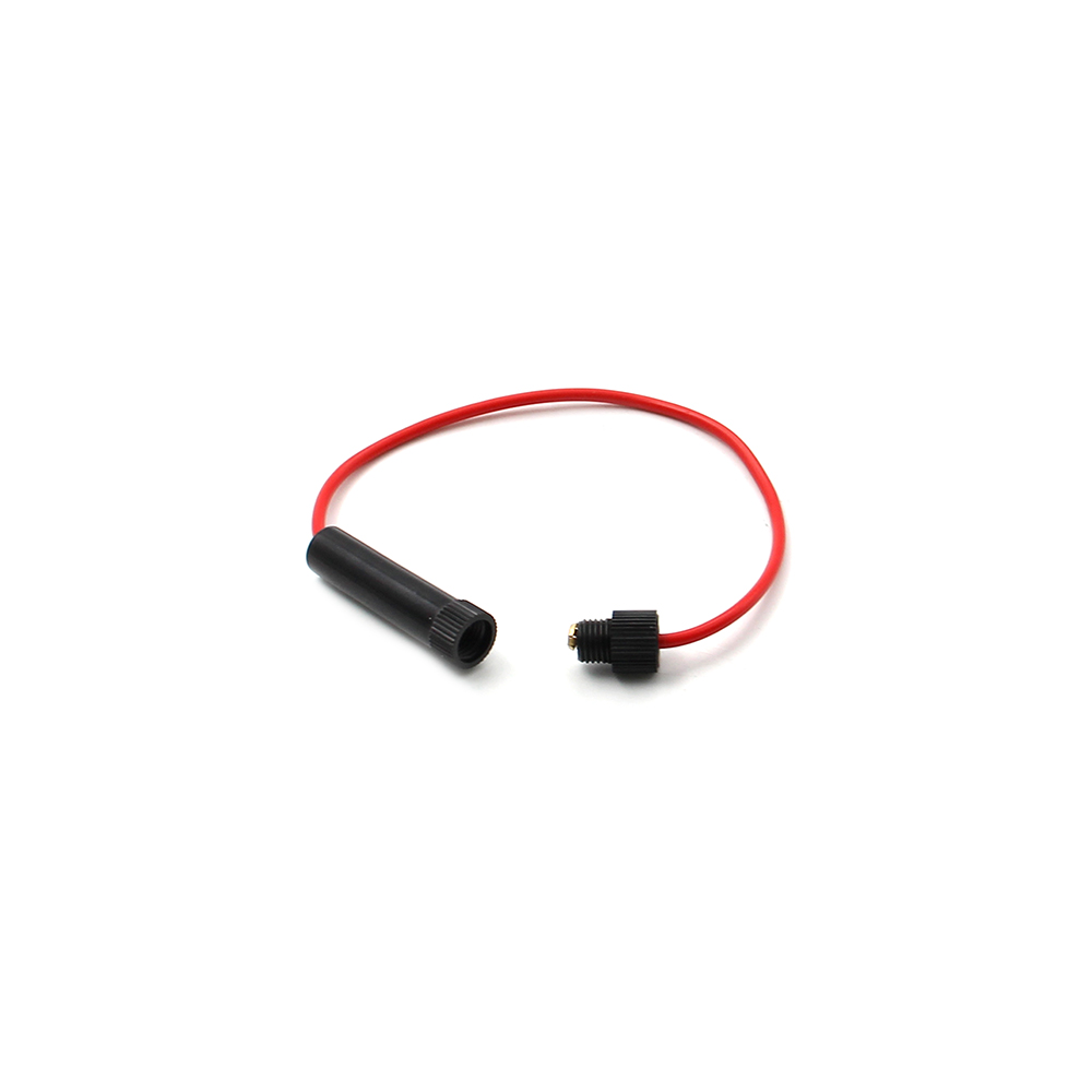 Fuse Holder | 30mm | Wire Mount | Black