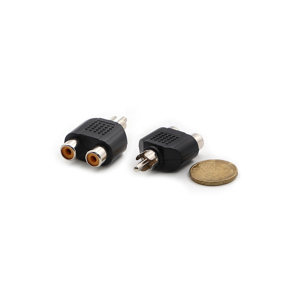 Audio Video Adapter | RCA | Male - 2x Female | Splitter