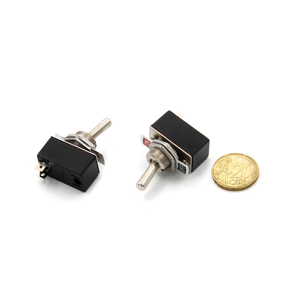 Switch | Toggle | 2-Pin SPST | 24x13mm | ON-OFF | Screw | Black ...
