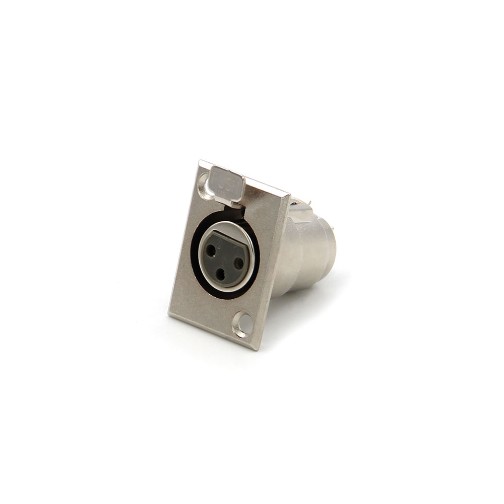 Audio Connector | XLR 3-Pin Female | Metal | Chassis Mount
