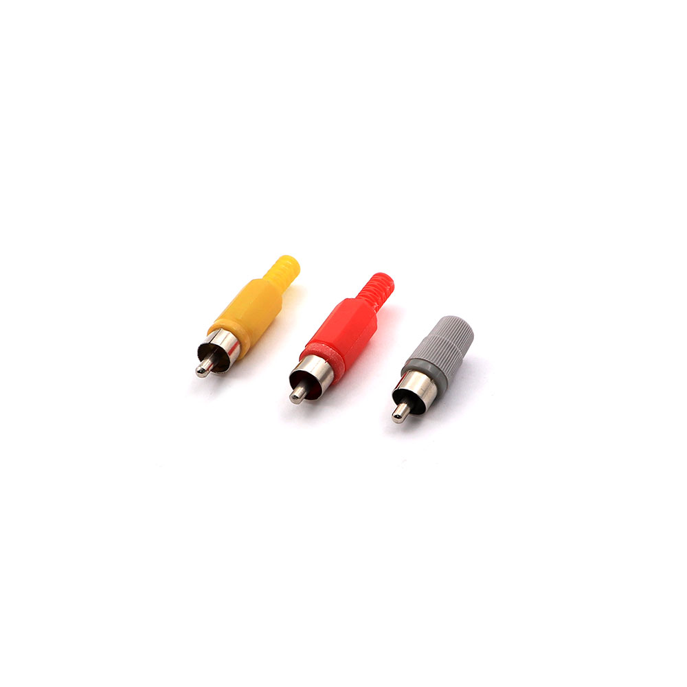 Audio Connector | RCA Male | Plastic | Color