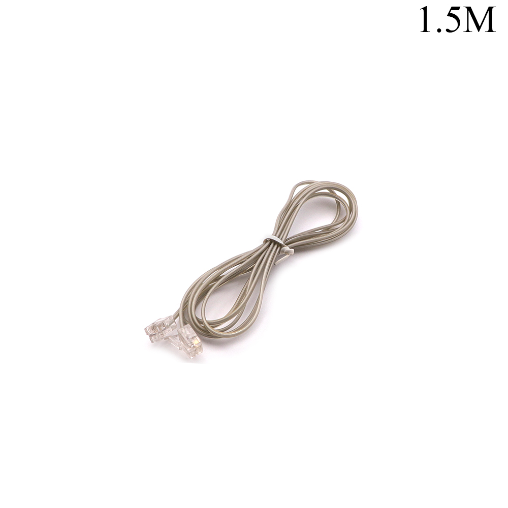 Telephone Cable | RJ11 6P4C | 4x Wire | 1.5M | Gray