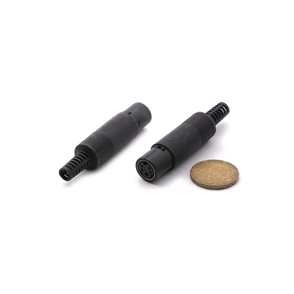 Audio Video | MIDI Connector | Mini DIN Female | 4-Pin | Cable Mount