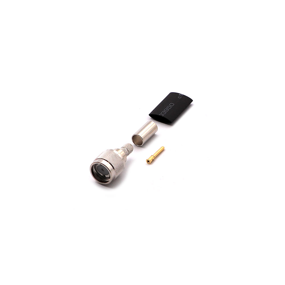 Coaxial Connector | Mini UHF Male | RG-58 | Cable Mount | Crimping