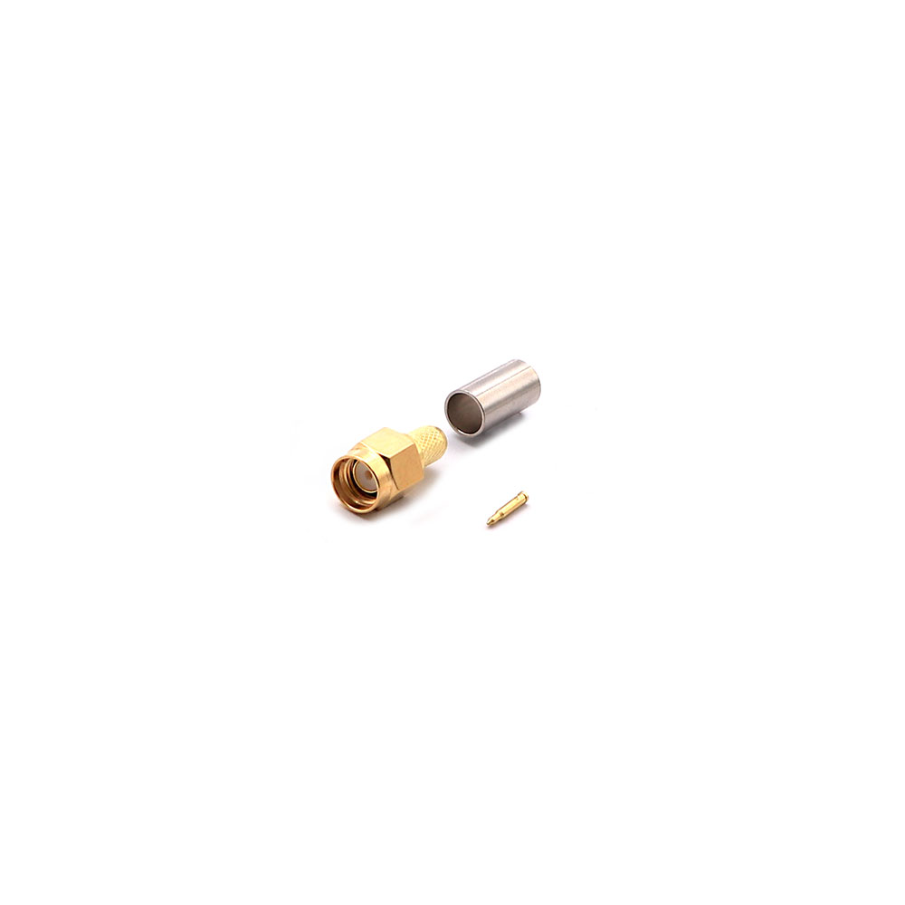 Coaxial Connector | SMA Male | RG-58 | Cable Mount | Crimping