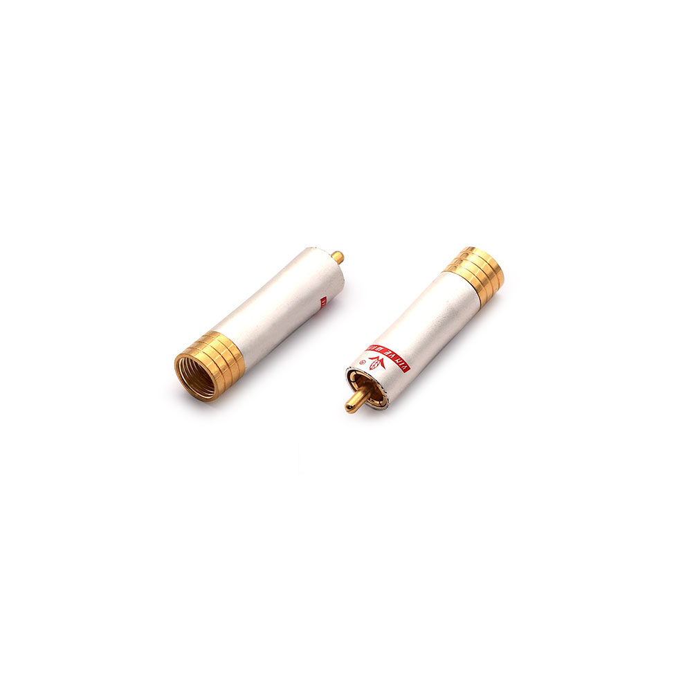 Audio Video Connector | RCA Male | Cable Mount | Pure Copper | HQ