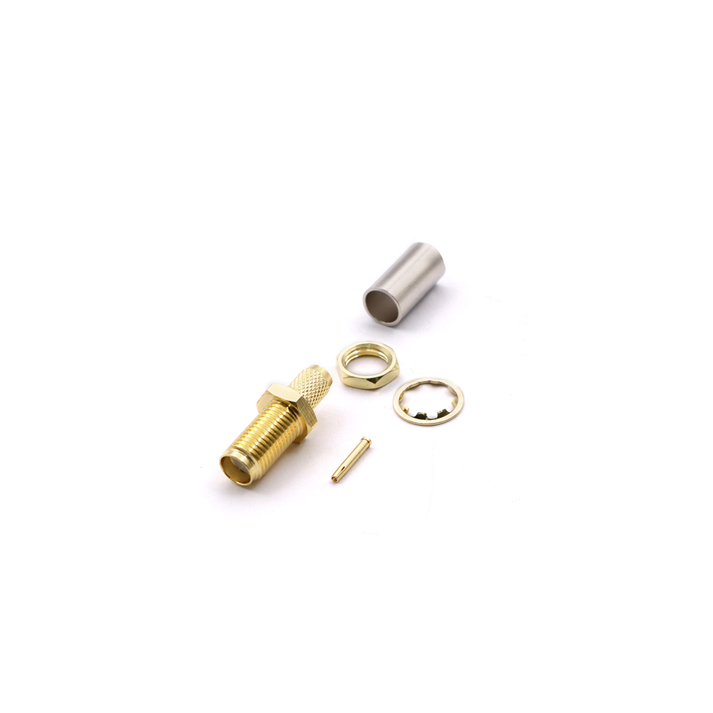Coaxial Connector | SMA Female | RG-58 | Cable Mount | Crimping