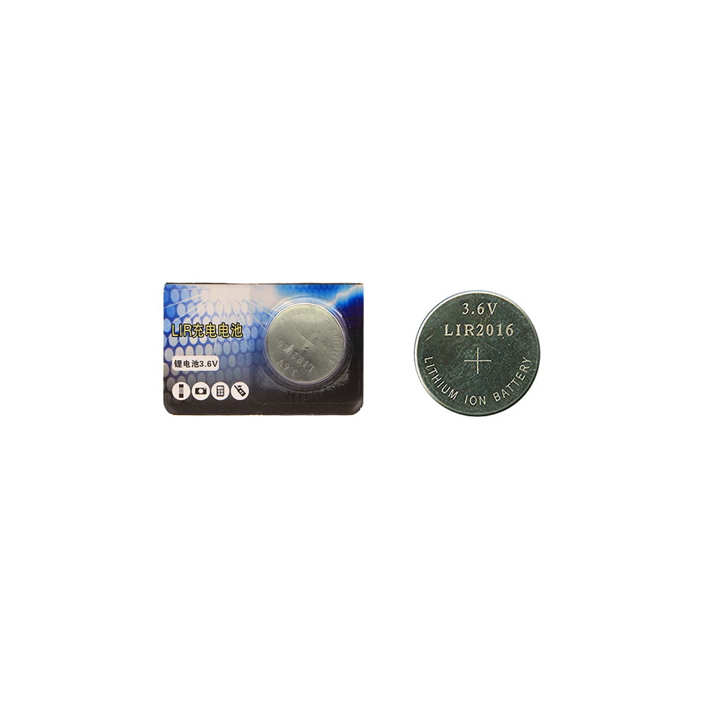 Lithium-Ion Coin Battery | Rechargeable | 3.6V | LIR2016