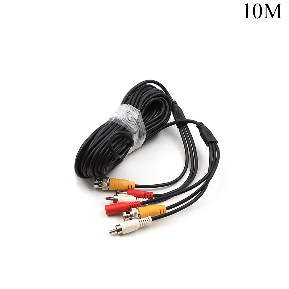 CCTV Camera Cable | RCA Male - Male & BNC Male - Male & DC Male - Female | 10M