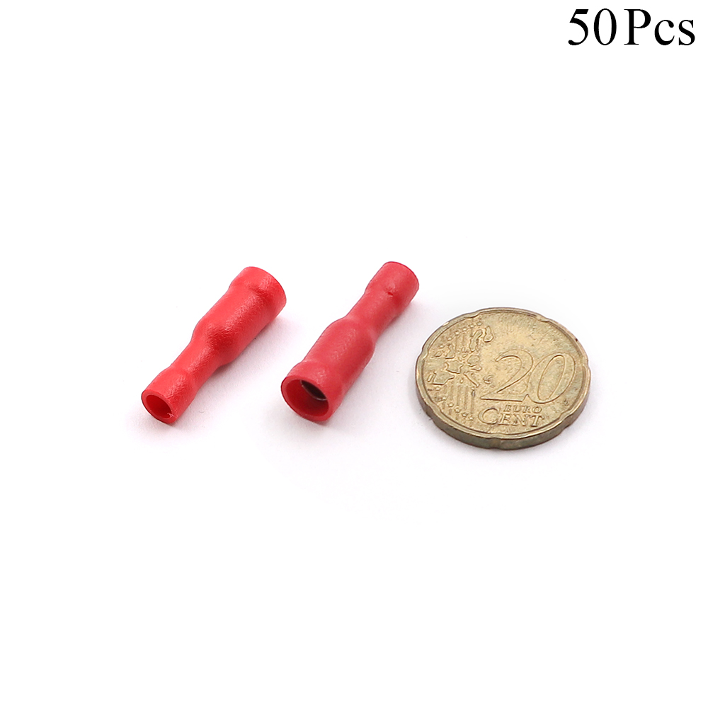 Cable Lugs Fully Insulated | FRD1.25-156 | Female | 0.5-1.5mm | Red | 50pcs