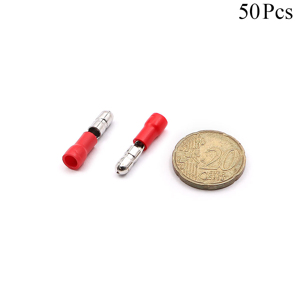 Cable Lugs Insulated | MPD1.25-156 | Bullet | 0.5~1.5mm | Red | 50pcs