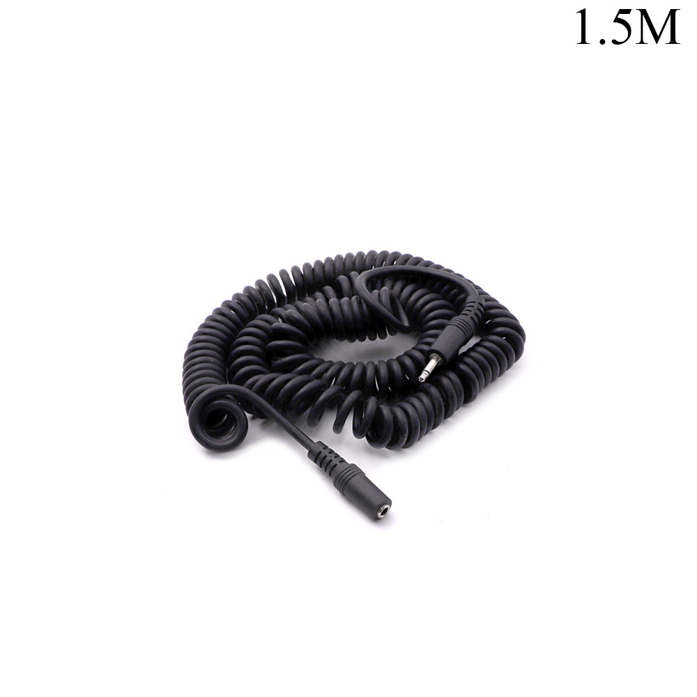 Audio Cable | Jack Mono 3.5mm | Male - Female | Coiled | 1.5M