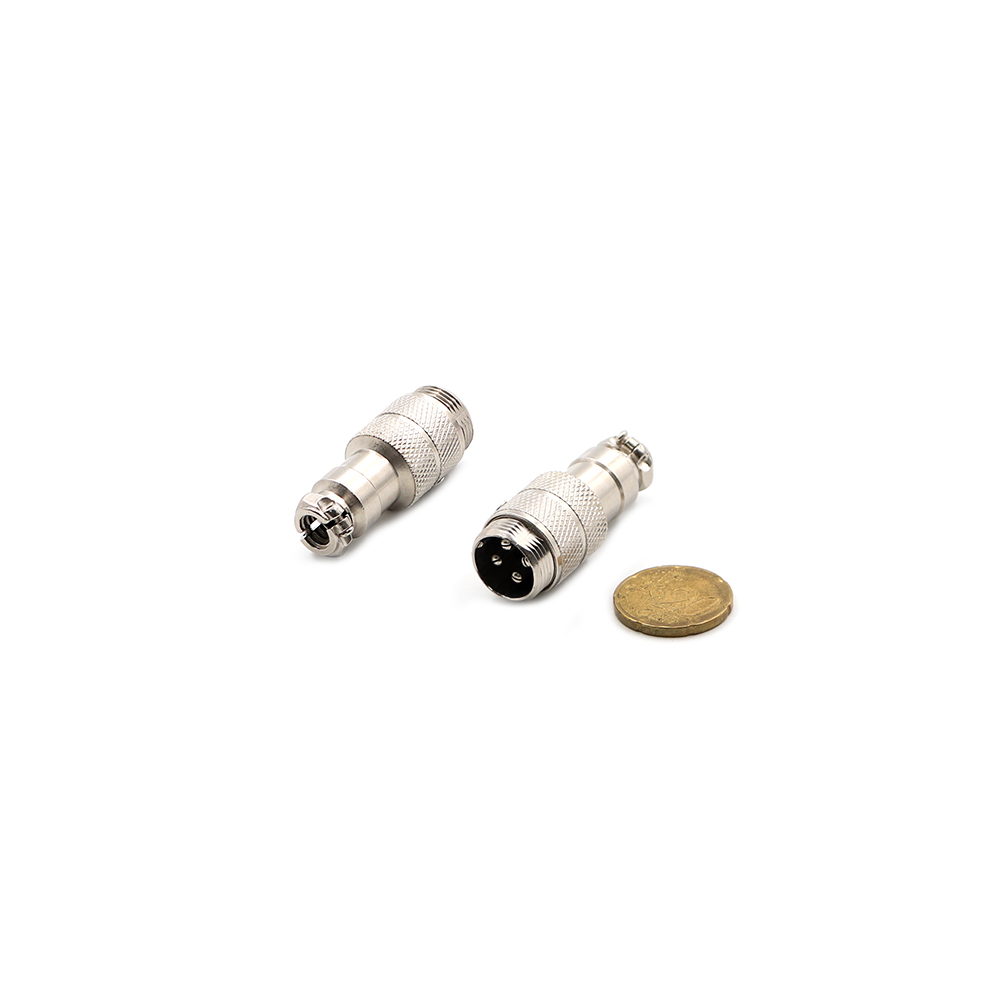 Circular Plug | Aviation Connector 4-Pin Male 16mm | Cable Mount