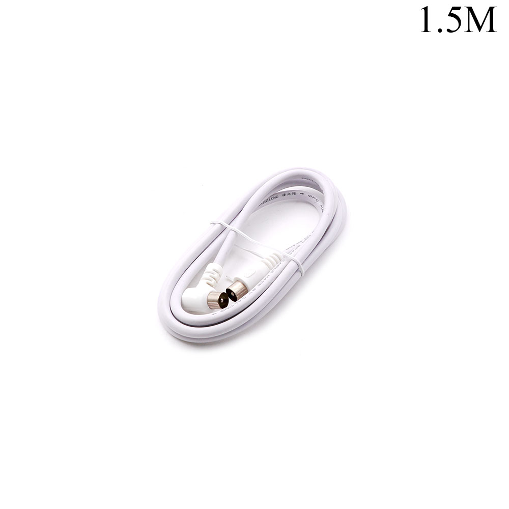 Audio & Video Cable | RF Male - RF Male | 90D | Gold | 2M