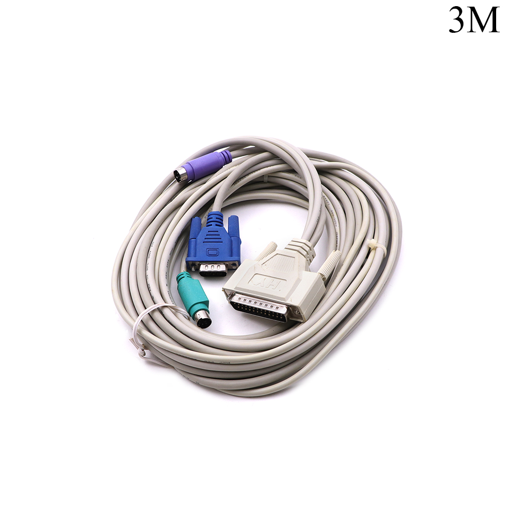 Data Cable | DB25 Male - 2x PS2 & VGA Male | 3M