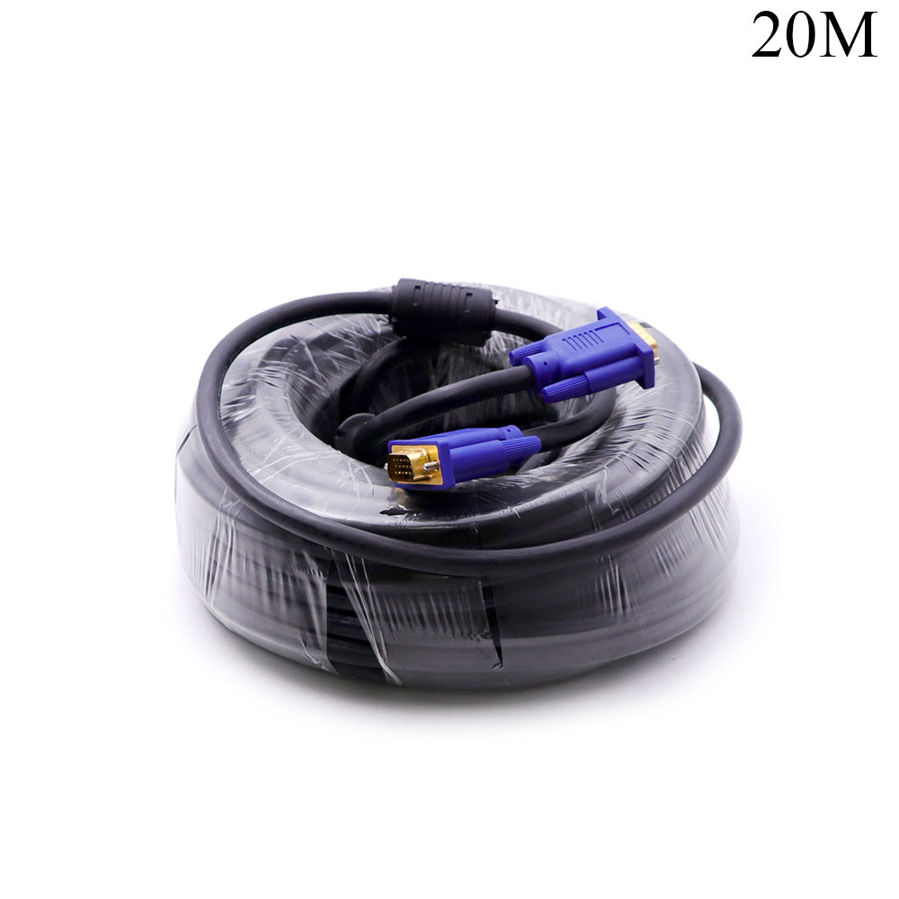 Video Cable | VGA | Male - Male | Gold | 20M