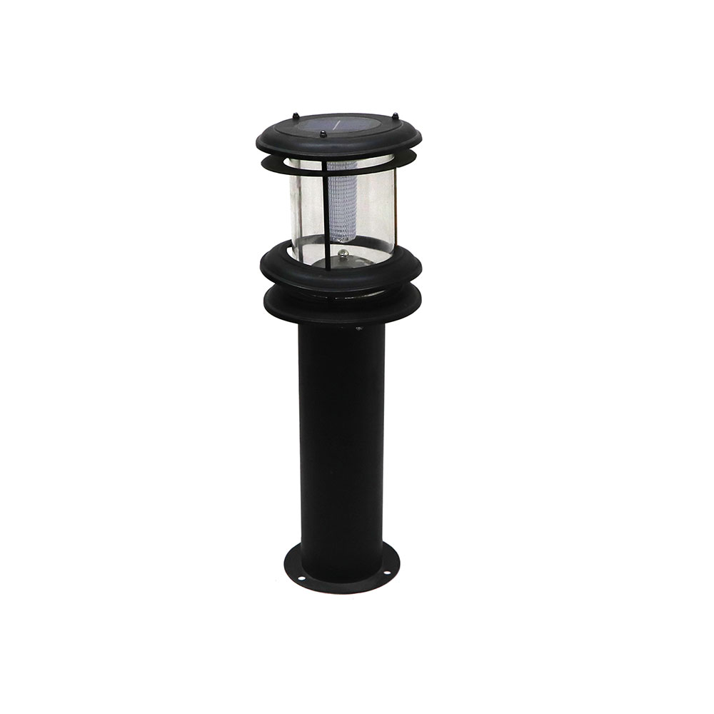 Exterior LED Light | Solar Powered Built-in Battery | Bollard | White | 60cm