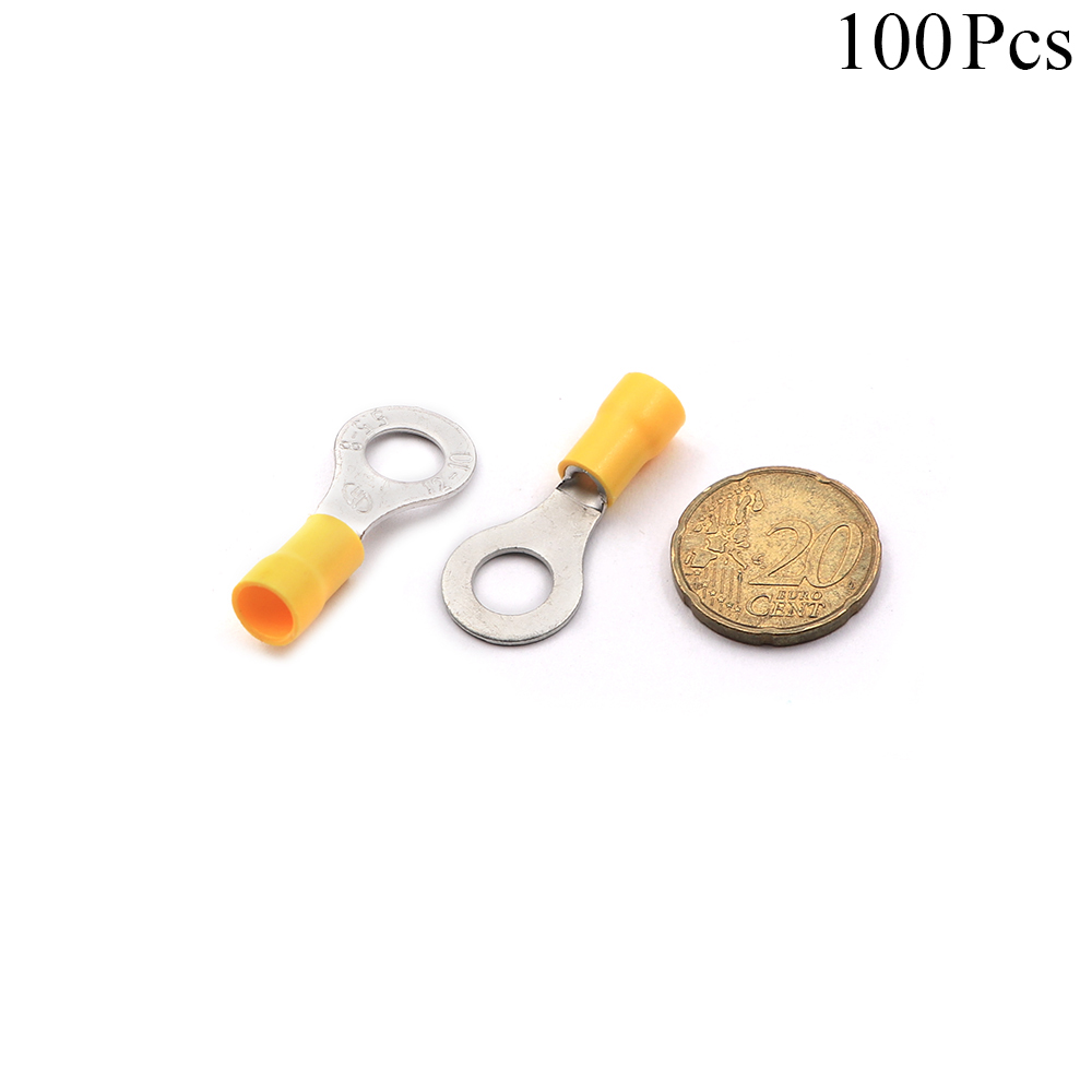 Cable Lugs Insulated | RV5-8 | Ring | 4~6mm | Yellow | 100pcs