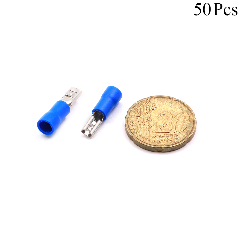 Cable Lugs Insulated | FDD2-110 | Female | 1.5-2.5mm | Blue | 50pcs