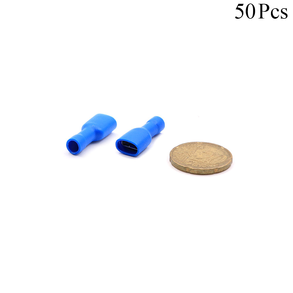 Cable Lugs Fully Insulated | FDFD2-187 | Female | 1.5-2.5mm | Blue | 50pcs