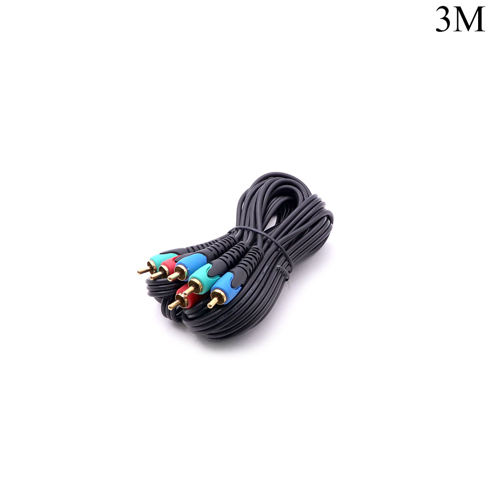 Audio Video Cable | 3x RCA | Male - Male | Gold | 3M