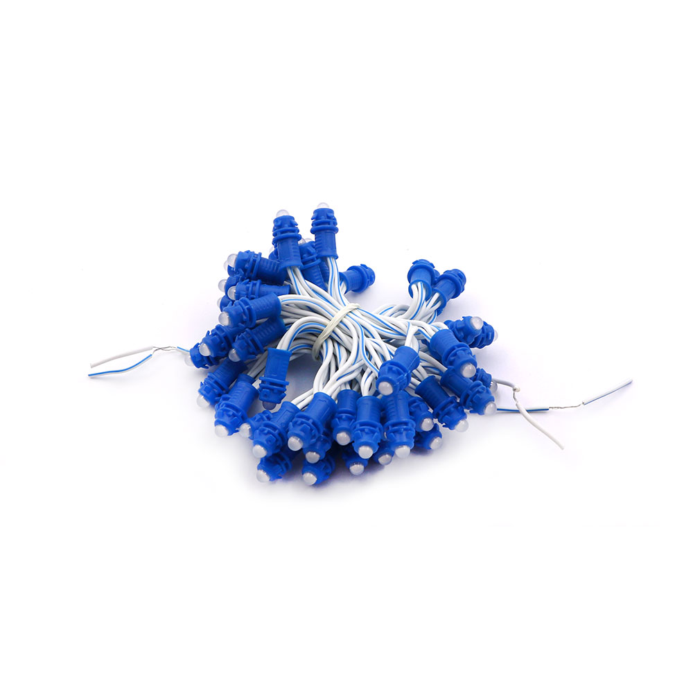 LED Pixel String Light | Outdoor | 12V DC 10W | 50x LED | 9mm | Blue