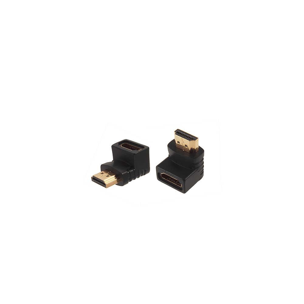 Audio Video Adapter | HDMI Male - HDMI Female | 90 Degree