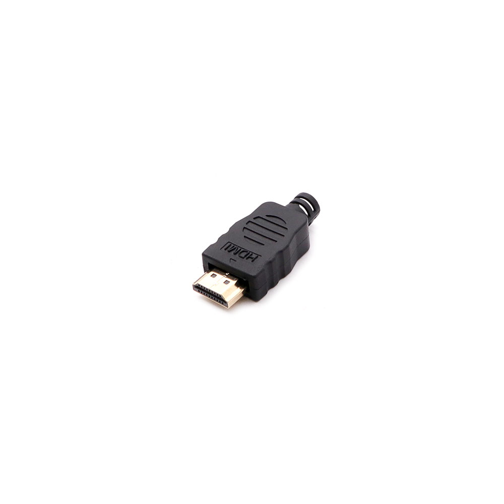 Audio Video Connector | HDMI Male | Cable Mount | 19-Pin | Gold | Plastic