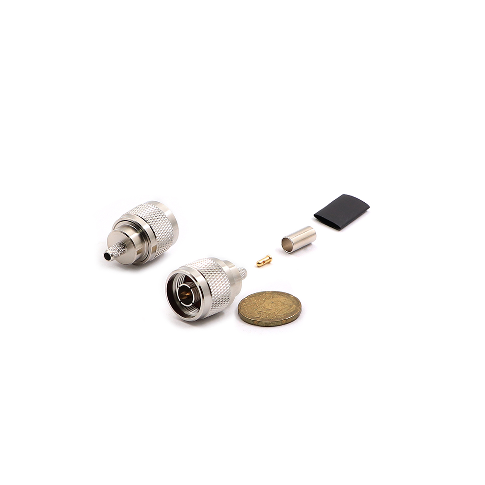 Coaxial Connector | N-Type Male | RG-58 | Cable Mount | Crimping