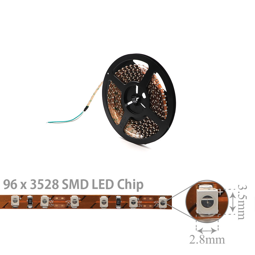 LED Strip Indoor | 12V DC 48W | 3528 | YelloW | 3528 | 96x LED Per Meter | 5M