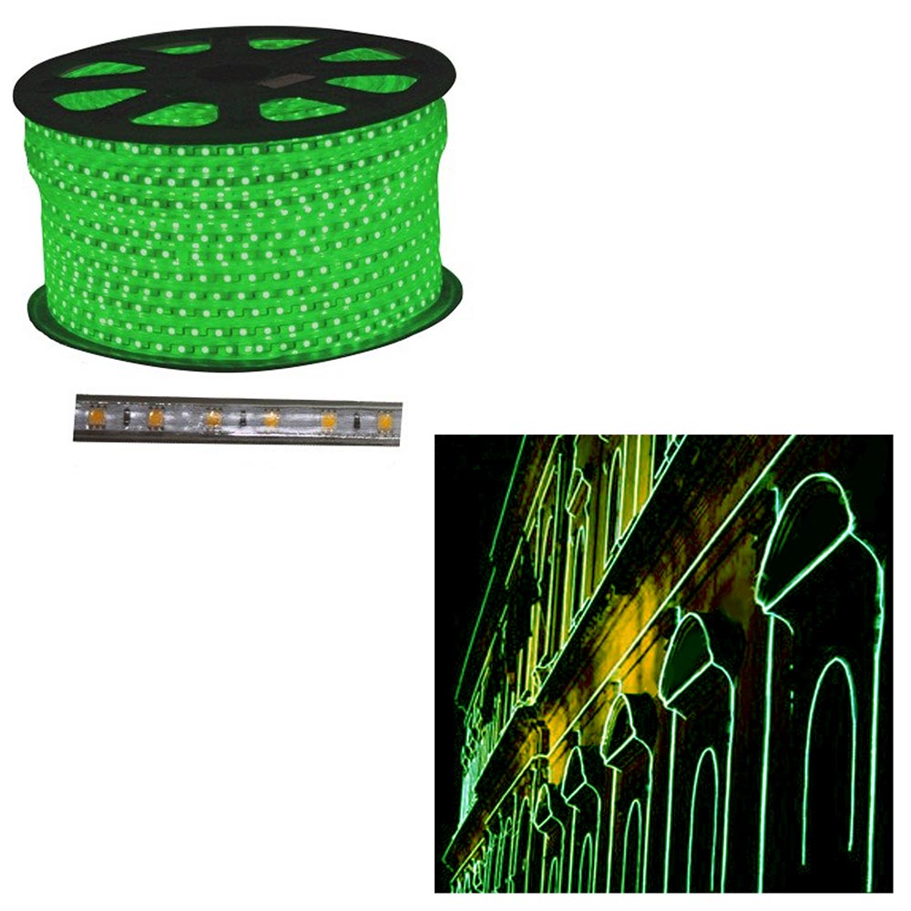 LED Rope | 220V AC 7.8W | 5050 | Green | Per Meter