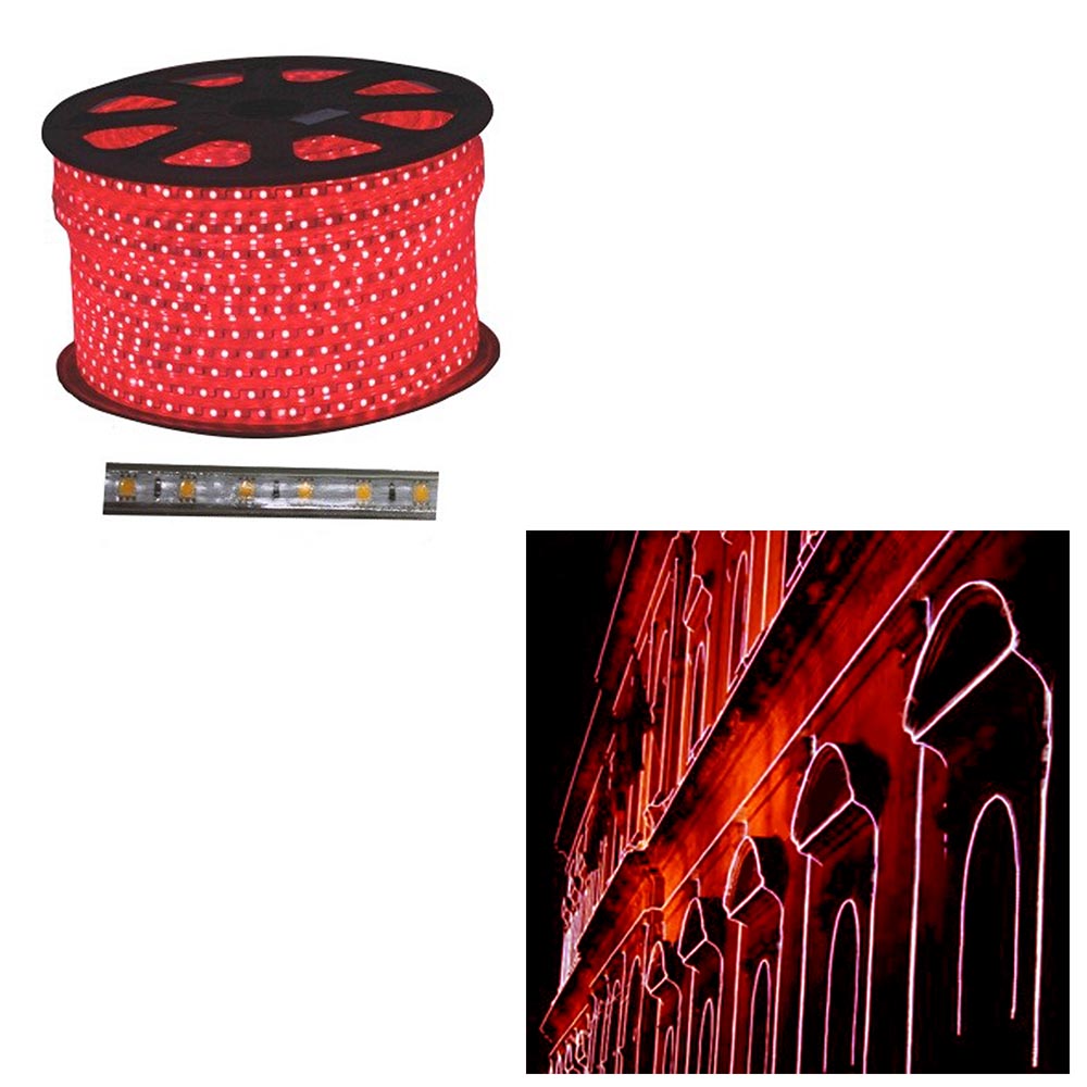 LED Rope | 220V AC 7.8W | 5050 | Red | Per Meter
