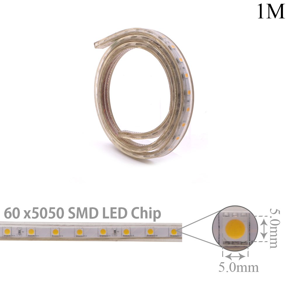 LED Rope | 220V AC 7.8W | 5050 | Warm White | Per Meter
