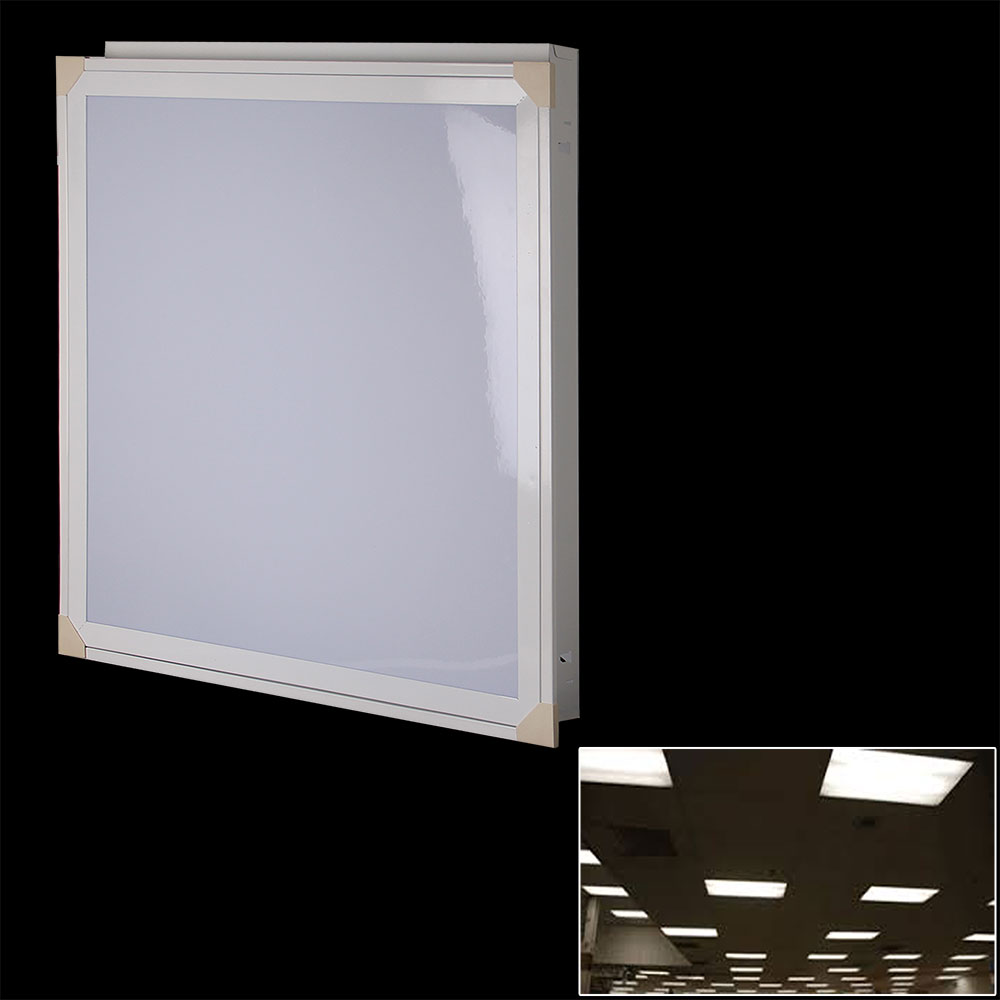 Recessed Fluorescent Light Fixture | 3x20W | 60cm