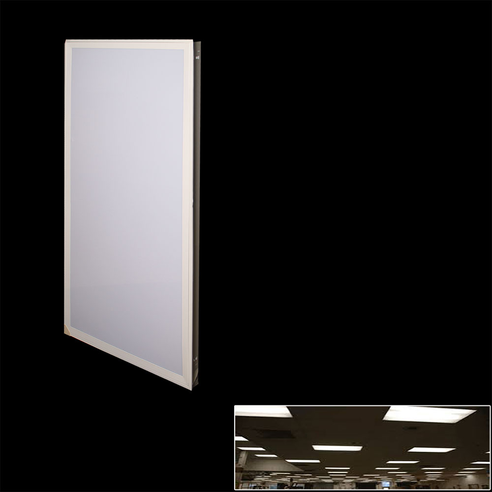 Recessed Fluorescent Light Fixture | 3x40W | 120cm